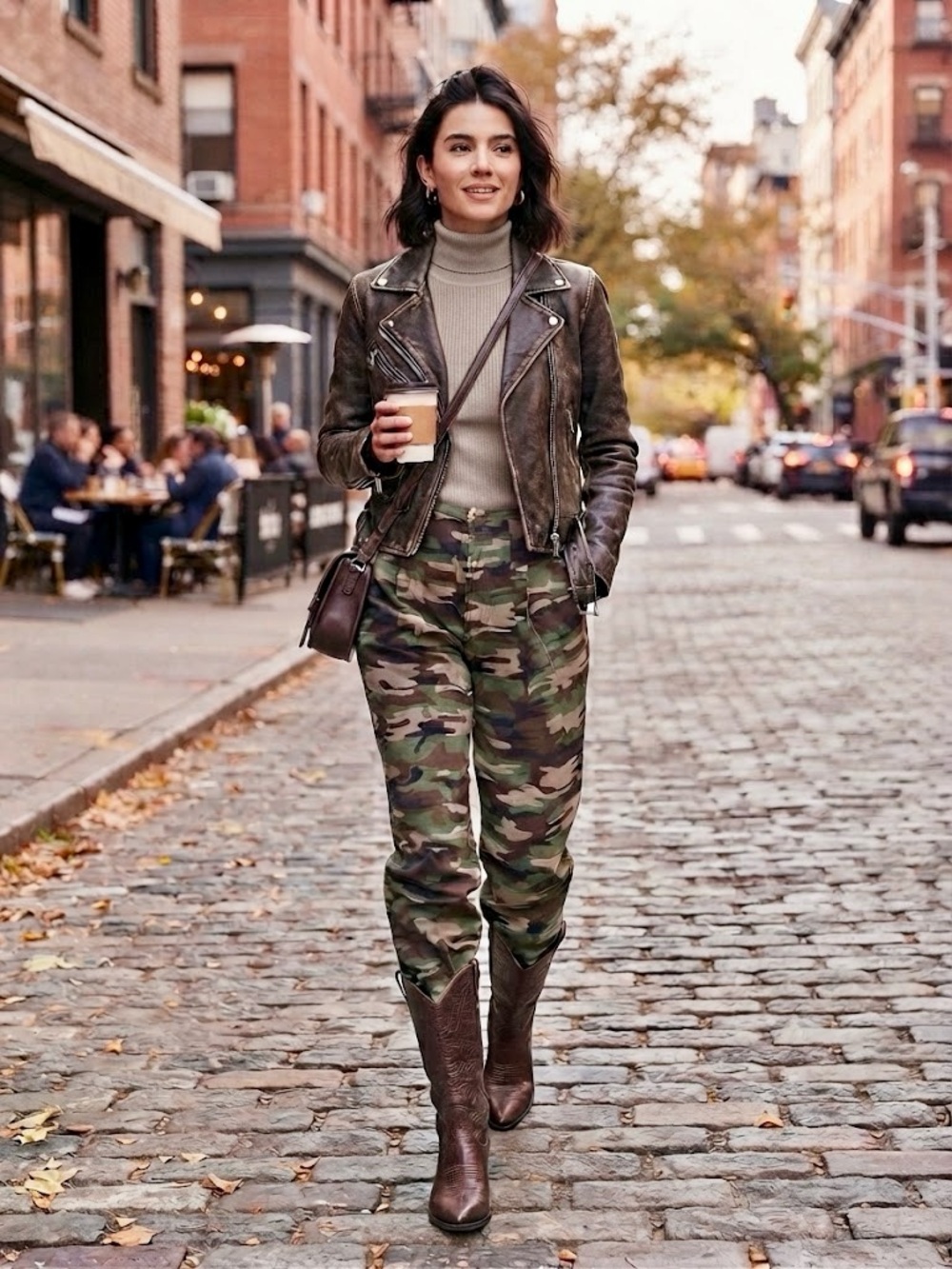 Camo Cargo Pants - Green, Brown, Tan